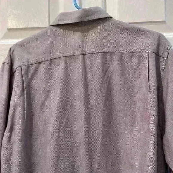 Goodthreads herringbone twill purple shirt. Size XL - Picture 4 of 6